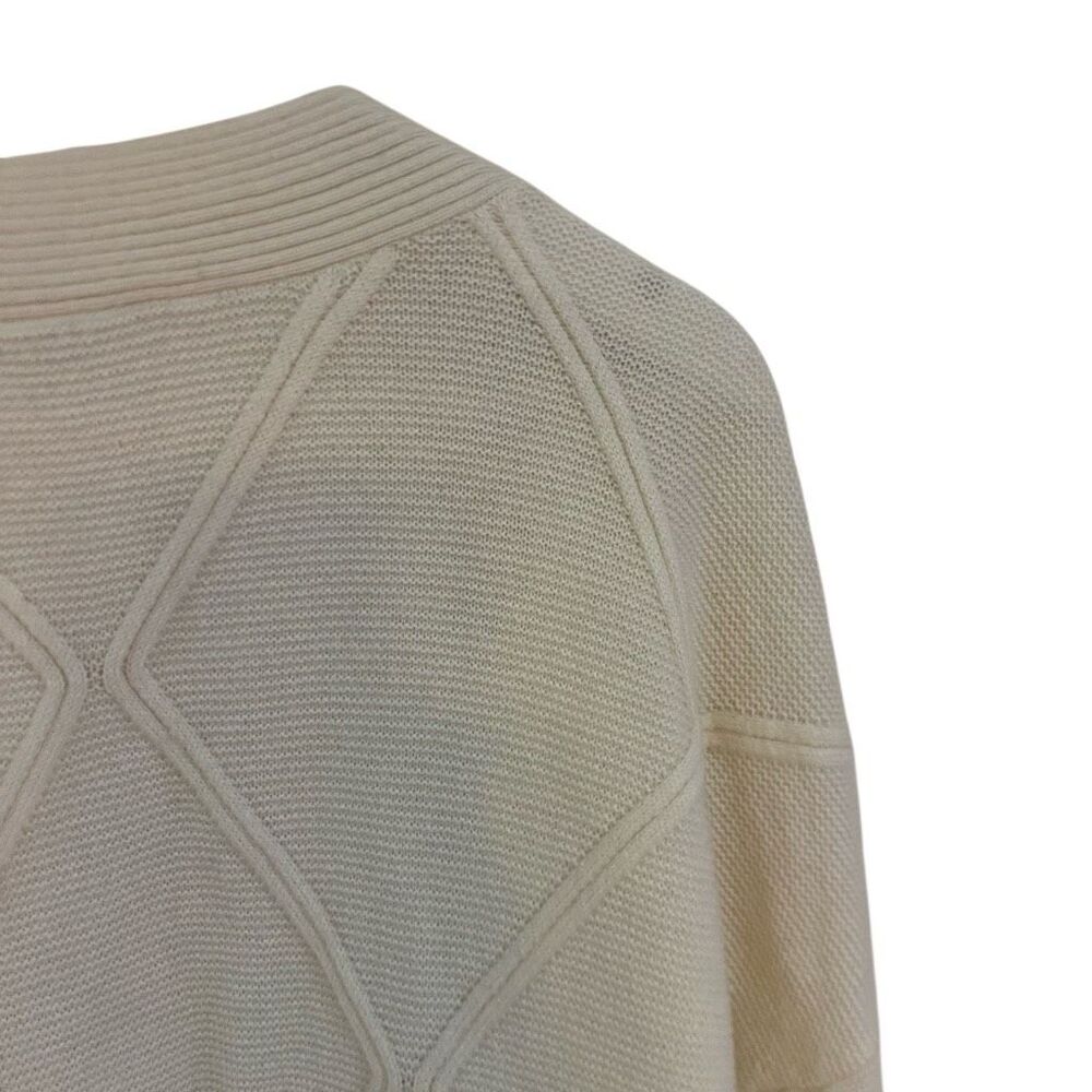 Talbots Argyle Texture Cardigan Plus Size 2x Crea… - image 5